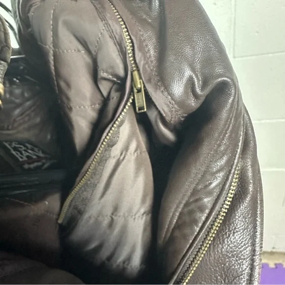 Jos. A Bank Signature collection Men’s brown leather Jacket size Large - Picture 4 of 8